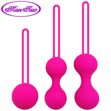 Load image into Gallery viewer, Man nuo Safe Silicone Smart Ball Kegel Ball Ben Wa Ball Vagina Tighten Exercise Machine  Vaginal Geisha Ball Sex Toys for Women